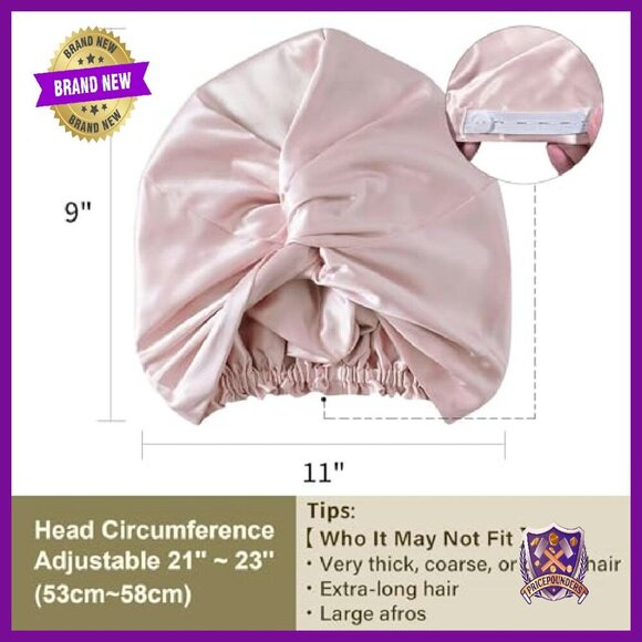 22 Momme 100% Mulberry Silk Bonnet for Hair Protection Sleeping